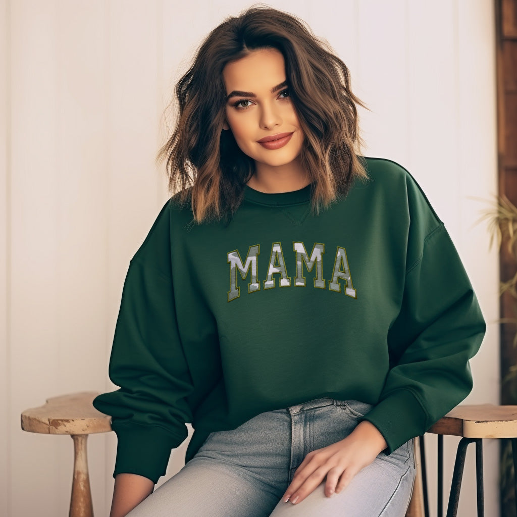 MAMA Camo Embroidered Applique